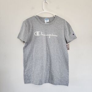 Woman's Champion Oxford Gray Boyfriend Tee size Small NWT